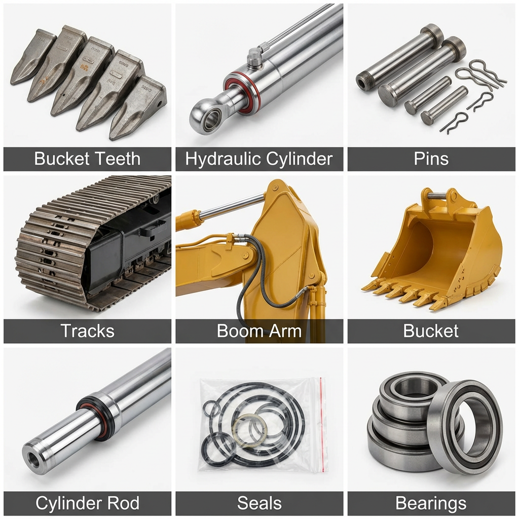 Since bucket teeth are common wear parts, what precautions should be taken during daily operations and maintenance?